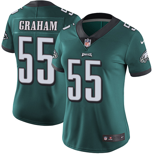 Nike Eagles #55 Brandon Graham Midnight Green Team Color Women's Stitched NFL Vapor Untouchable Limited Jersey - Click Image to Close